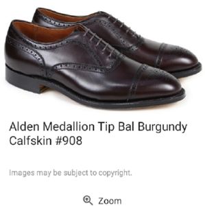 alden medallion mens shoes
